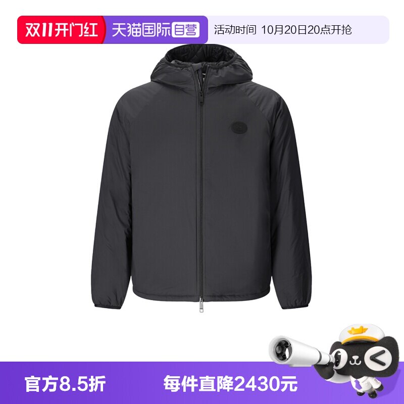 【自营】BURBERRY/博柏利男士可收纳连帽薄款棉服夹克外套8127001