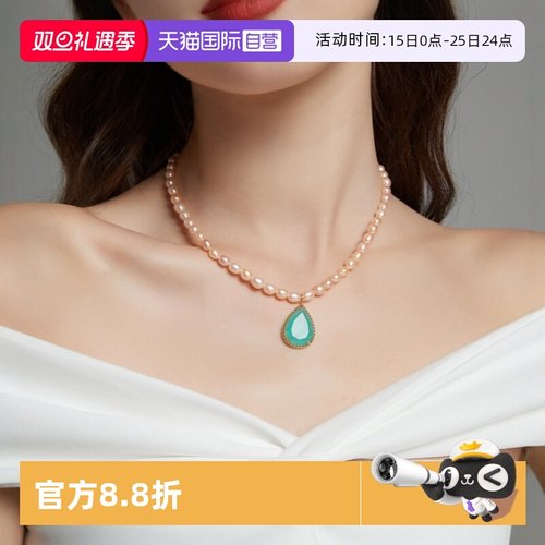 淡水珍珠项链女万能扣复古高级感