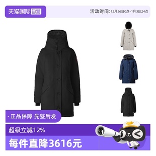 派克大衣鸭绒连帽羽绒服外套 女士中长款 加拿大鹅 2580W 自营