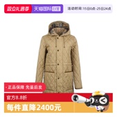 棉服外套 BURBERRY 自营 博柏利女士宽松休闲连帽抽绳绗缝长袖