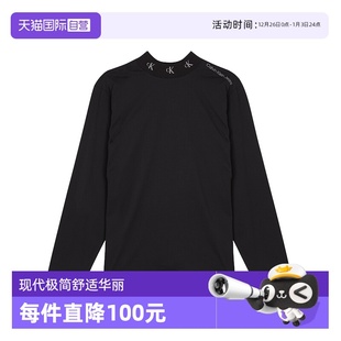 Klein Calvin 凯文克莱男士 纯棉高领长袖 J30J322465 T恤 自营