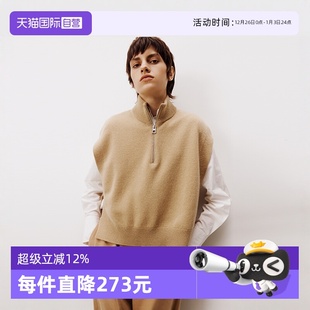 秋季 女 Marc 针织衫 高领羊毛无袖 新款 商场同款 Polo 自营