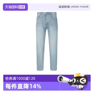 Hugo系列棉质四粒扣门襟复古牛仔裤 Boss男士 自营 长裤 Hugo