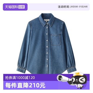 商场同款 Polo 百搭牛仔上衣翻领牛仔衬衫 经典 自营 Marc