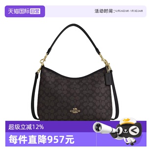 蔻驰Laurel31流浪包老花单肩手提包女包节日礼物 COACH 自营