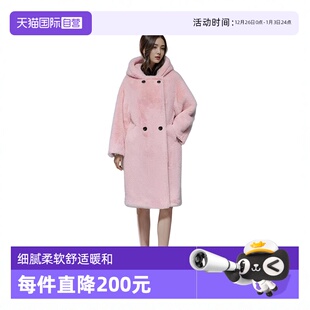 自营 芭瑞环保皮草连帽长款 Petit 佩蒂特 外套大衣商场 Bari