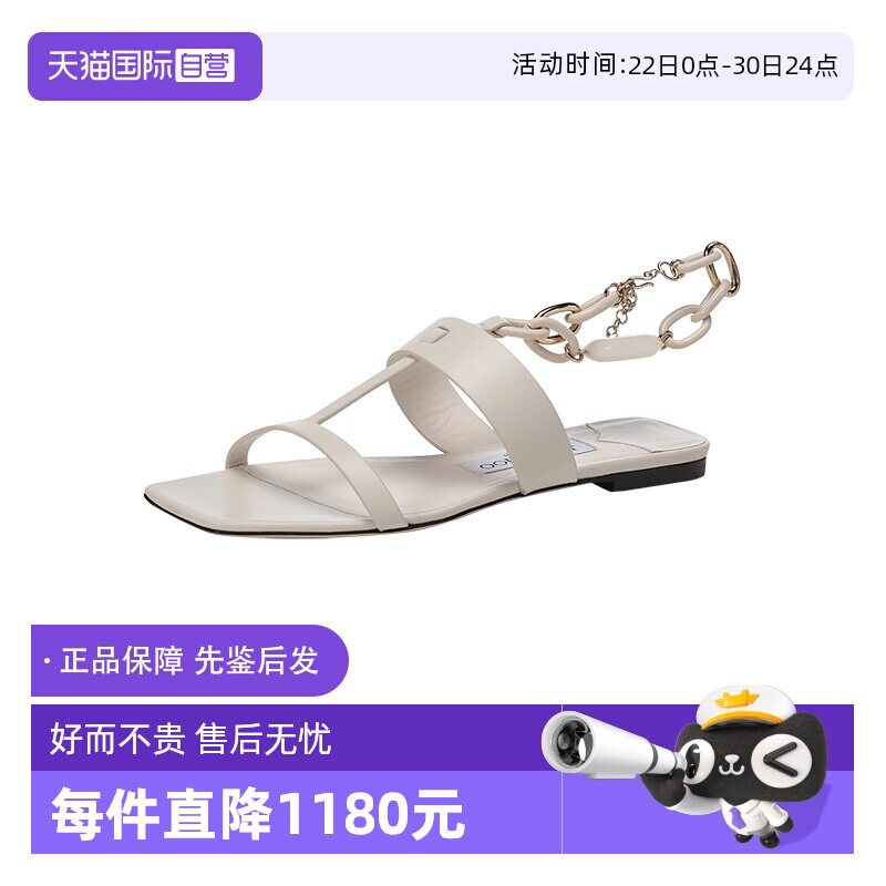 JimmyChoo女士缀饰方头凉鞋