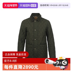 【自营】BURBERRY/博柏利25新款绗缝格纹谷仓棉服男士宽松外套