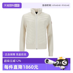 拼接夹克外套 Goose女士半羽绒鸭绒针织开衫 Canada 6830L 自营