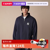 自营 New Era纽亦华2025秋冬款 MLB半拉链美式 立领复古卫衣男女