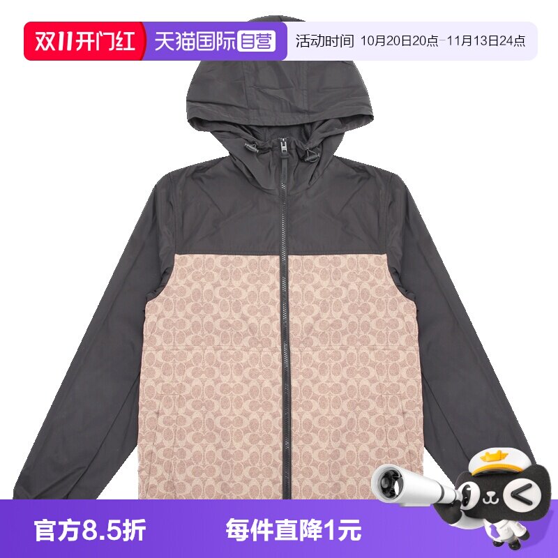 【自营】COACH/蔻驰男士时尚潮流百搭舒适休闲风日常夹克外套