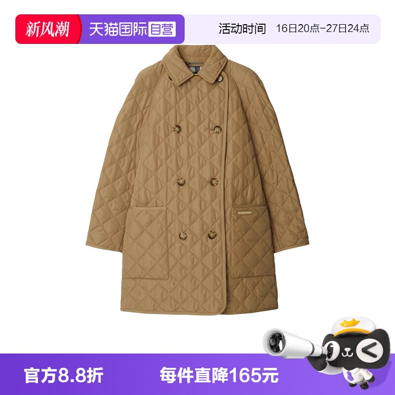 BURBERRY/博柏利双排扣棉服图片