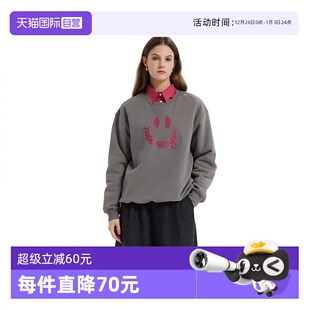 自营 加绒卫衣圆领套头宽松 Petit 笑脸长袖 高品质设计感 Bari