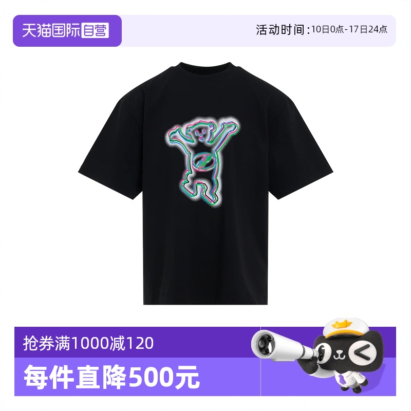 we11done泰迪小熊印花男款短袖