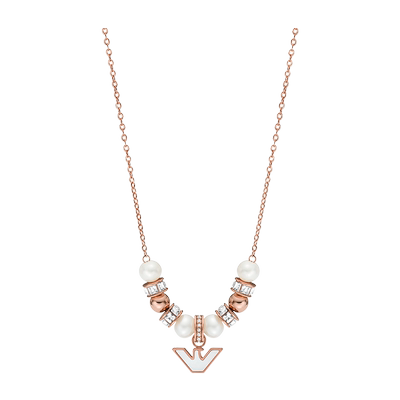 阿玛尼珍珠鹰标女士项链