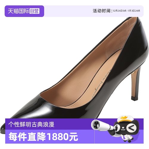 女鞋菲拉格慕尖头鞋高跟鞋皮鞋