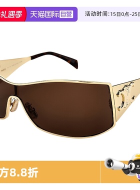 【自营】CELINE墨镜太阳镜金属前卫时尚造型品牌标识轻CL40283U