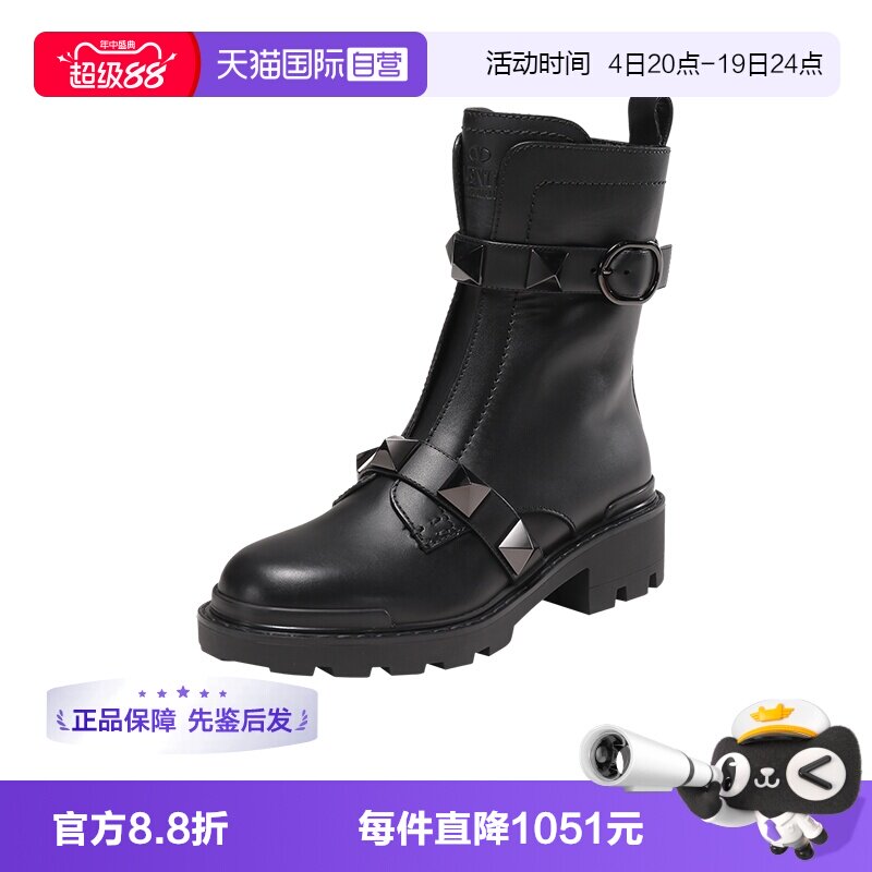 华伦天奴女士短靴皮靴