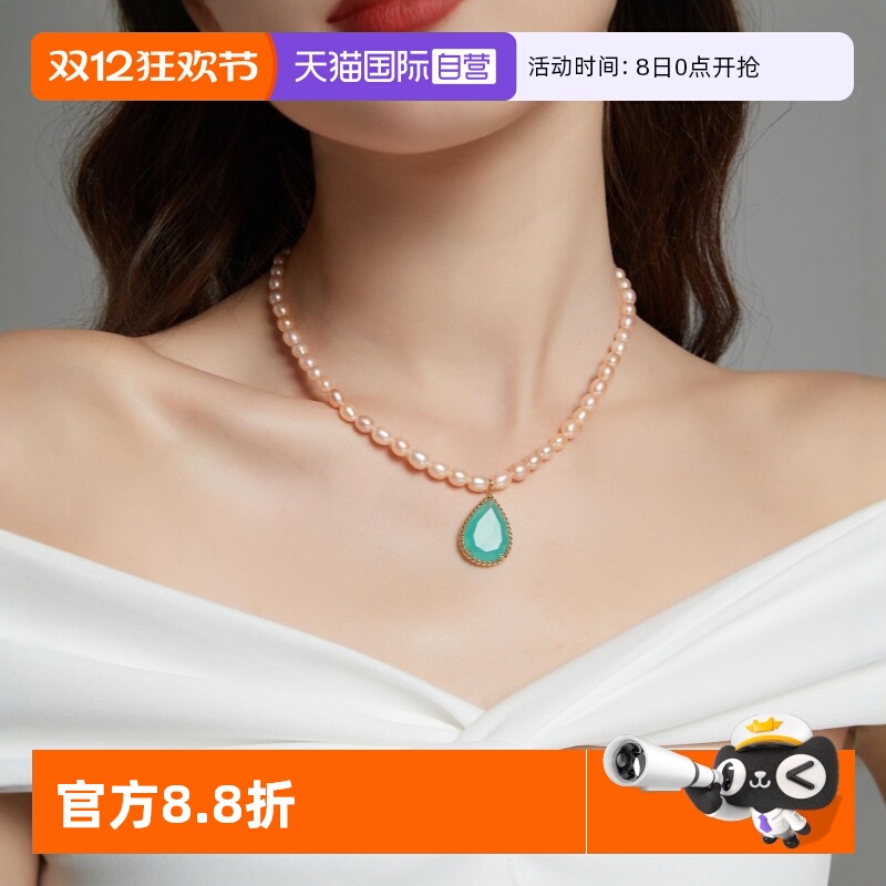 淡水珍珠项链女万能扣复古高级感