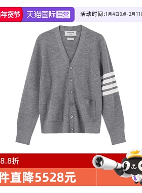 【自营】Thom Browne男士V领长袖羊毛衫针织衫开衫 MKC484A Y1014