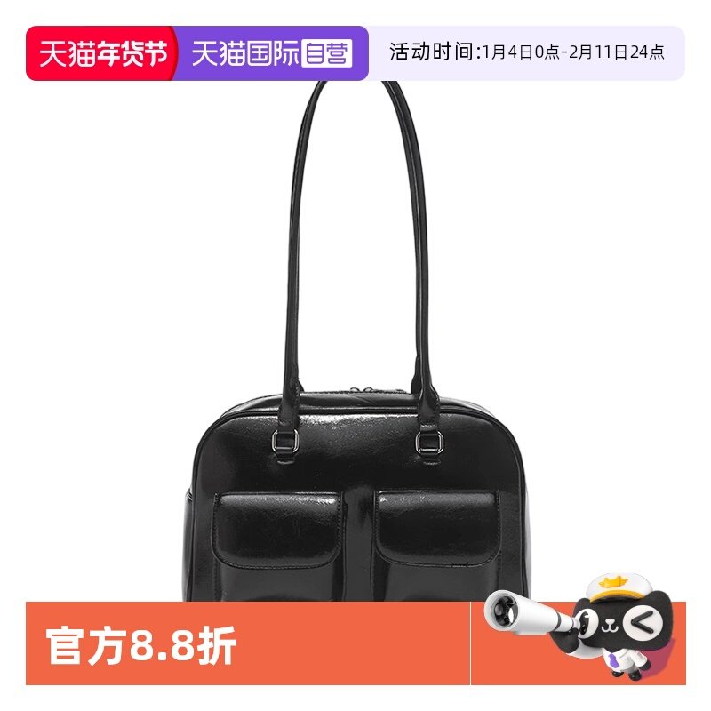 【自营】JANE KLAIN复古潮油蜡皮保龄球包休闲腋下包时尚通勤女,箱包皮具/热销女包/男包,通用款女包,淘宝优惠券,粉丝福利购,淘宝优惠卷