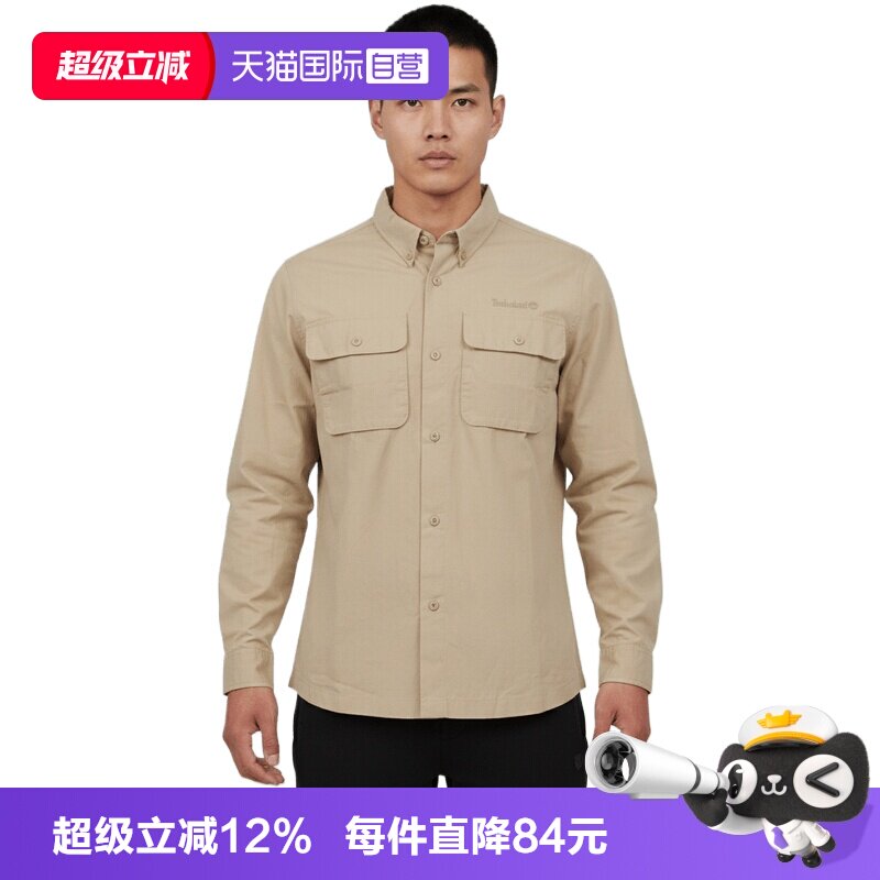 【自营】Timberland添柏岚男子运动休闲长袖衬衫A5SKU-Y94