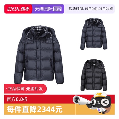BURBERRY连帽羽绒服羽绒马甲