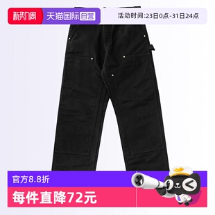裤 未脱浆宽松直筒工装 carhartt卡哈特B01伐木裤 双膝长裤 自营