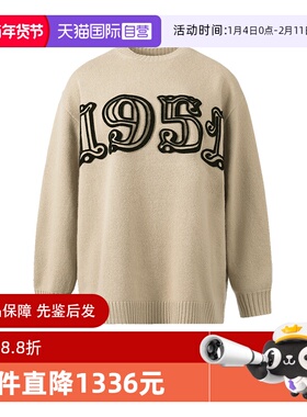 【自营】Max Mara 女士超大宽松版圆领长袖针织衫羊毛衫毛衣 BARD