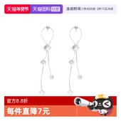 显瘦方圆脸福音耳钉长流苏方锆 beauty925银针长款 自营 daisy