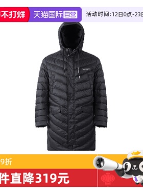 【自营】AE阿玛尼 男士中长款鸭绒连帽羽绒服8NZL20 ZNW3Z