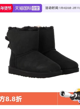 【自营】UGG秋冬季经典时尚纯色蝴蝶结平底短靴雪地靴 1016501