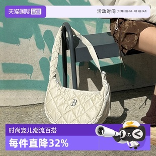 新款 MLB男女情侣简约腋下包可调节通勤斜挎包24夏季 BQL06 自营