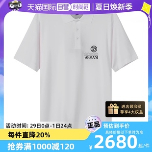 自营 3LSF72 男士 短袖 LOGO刺绣网球风 GA阿玛尼 POLO衫 SJKLZ