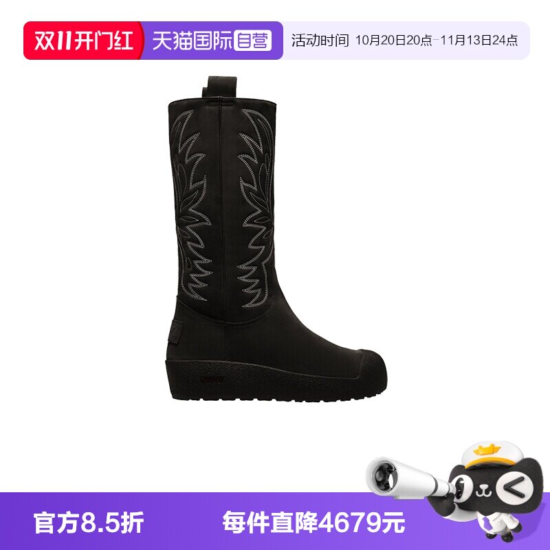 Bally/巴利时尚黑色小牛皮靴子