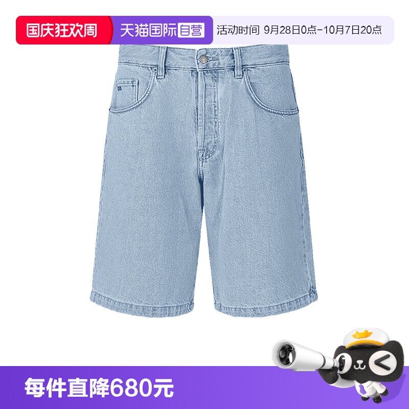 【自营】EA阿玛尼男士棉质复古牛仔裤短裤五分裤EM001723 AF13269
