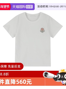 【自营】Moncler/盟可睐女士圆领短袖T恤 8C00023 89AJS
