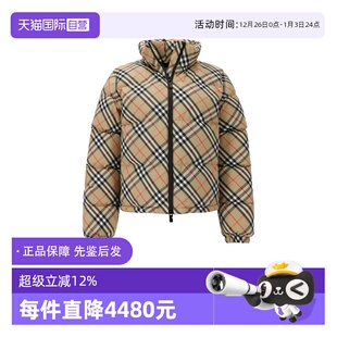 自营 连帽羽绒服 BURBERRY 鹅绒隐藏式 8110249 博柏利女士短款