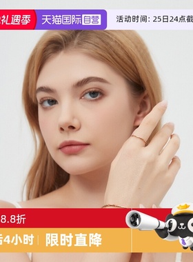 素圈戒指女小众高级感玫瑰金指环