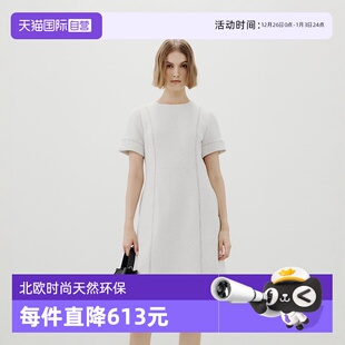 Polo 商场同款 小香风收腰短袖 Marc 法式 气质连衣裙 自营