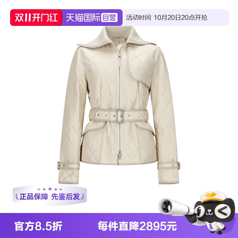 【自营】BURBERRY/博柏利女士迷你格纹夹棉夹克棉服外套 8127539