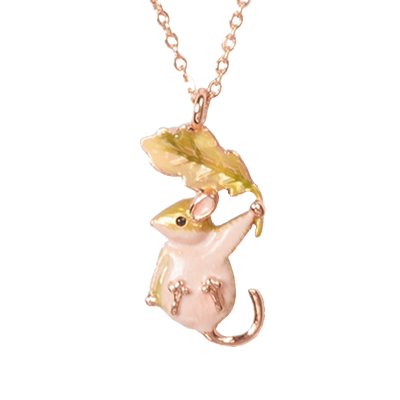 【自营】Fable睡鼠珐琅彩小众项链高级感女士彩色多巴胺法式配饰