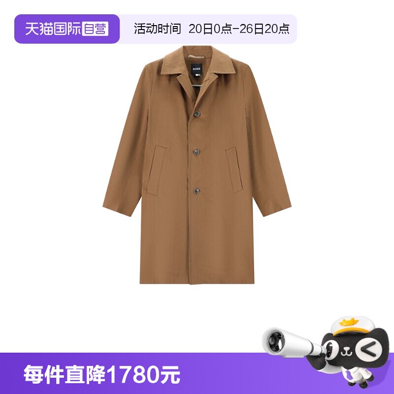 HugoBoss男士风衣外套