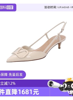 【自营】Valentino/华伦天奴女士复古尖头高跟鞋凉鞋 2S0Q70 TMK