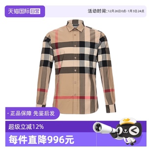 自营 衬衫 BURBERRY 格纹棉质长袖 80102131 博柏利男士