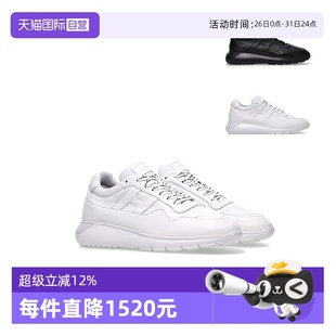 3皮革男士 HOGANInteractive 系带低帮厚底增高运动休闲鞋 自营