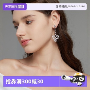 流苏轻奢高级感设计风气质大气超闪 自营 leqiyuan雪花耳环新款
