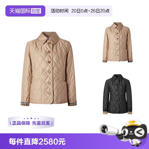 博柏利BURBERRY女士棉服外套