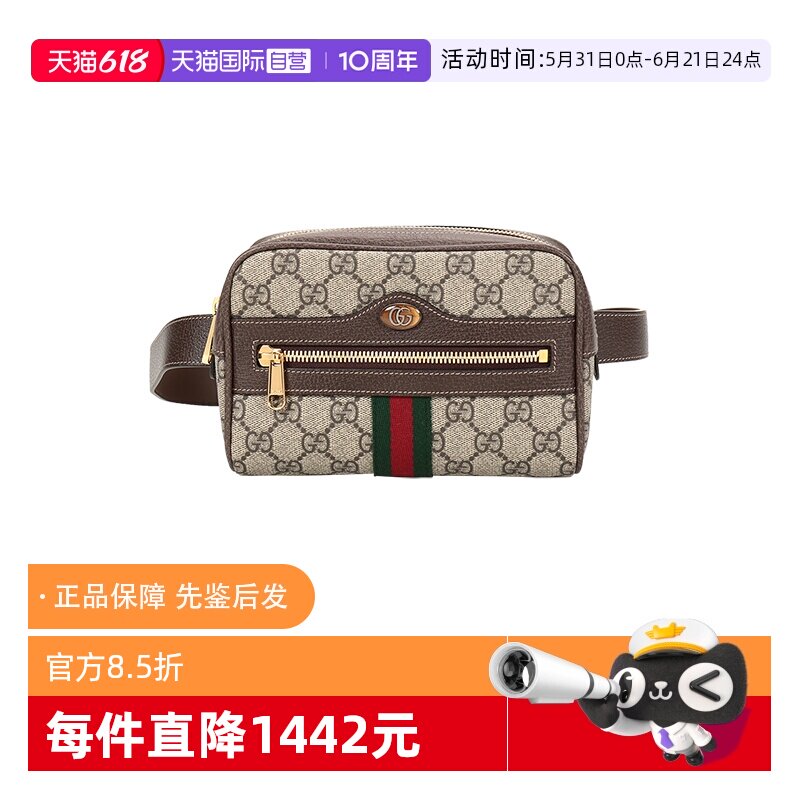 GUCCI古驰帆布小号腰包