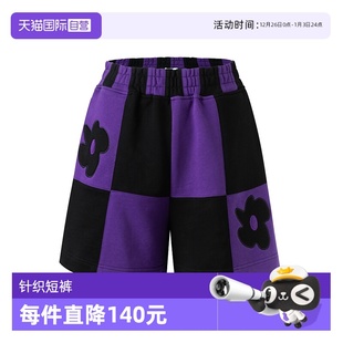 自营 棋盘格女士针织短裤 Petit 设计师合作款 网球穿搭 Bari